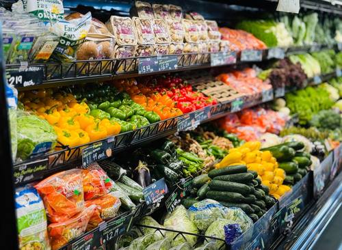 Hortifrúti fresco no supermercado